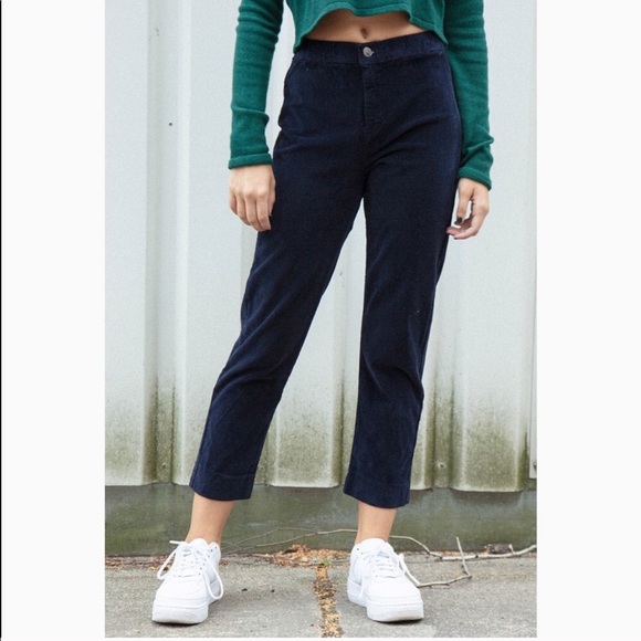Brandy Melville Pants - Brandy Melville Tilden Corduroy Pants - blue
